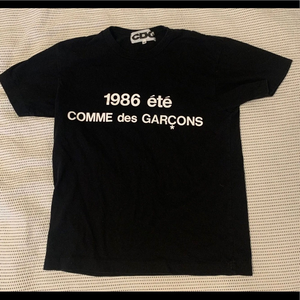 1986 comme des garçons tee, cdg Large